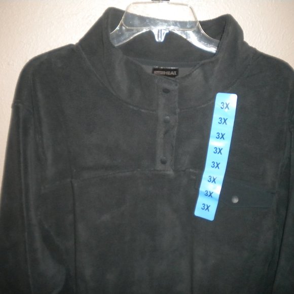 32 Degrees Women Plus 3X Woodland Gray Fleece Pullover Jacket Sweatshirt NWT - Picture 3 of 4